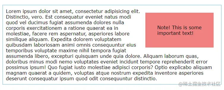 how to float an inline text element
