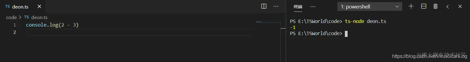 “-” 的运行结果