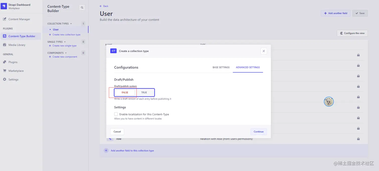 strapiCreateCollection