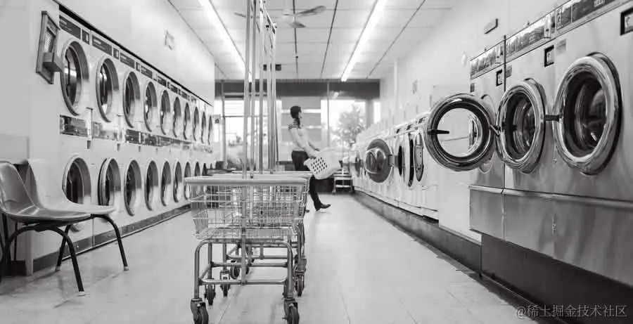 shopping cart dry cleaners design