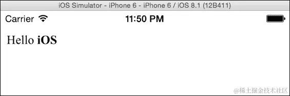 设置简单的 iOS 混合应用