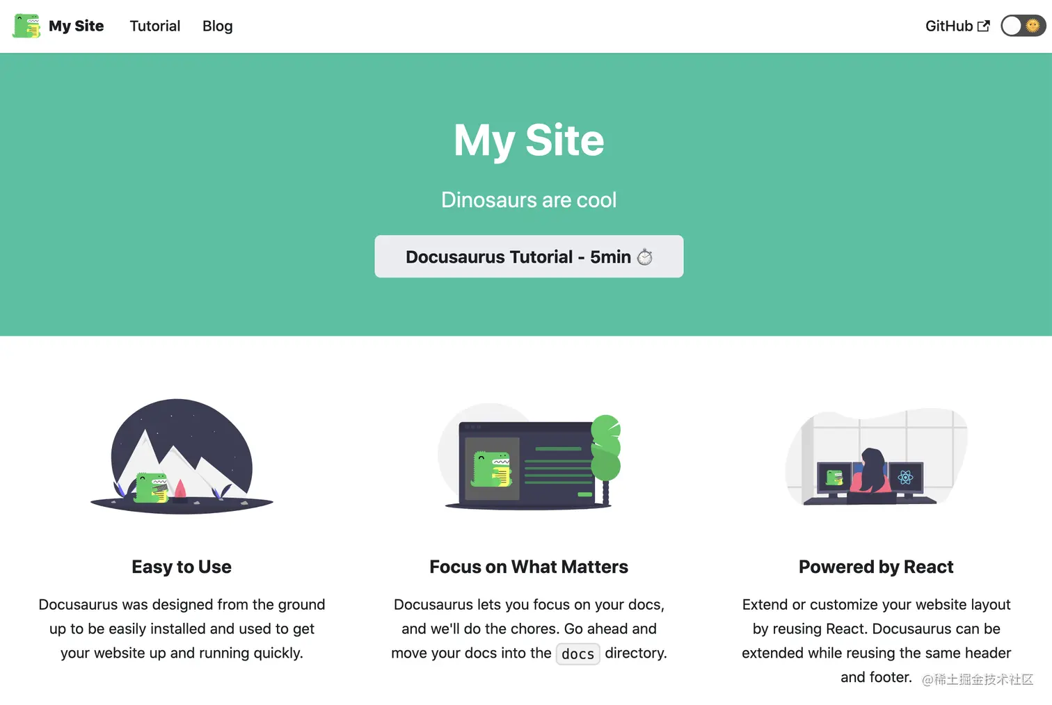 生成的博客网站