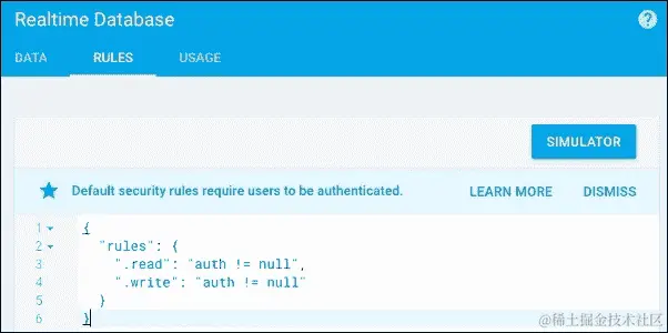 Firebase 数据库规则