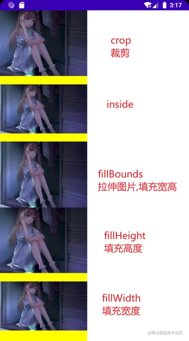 contentScale各种效果