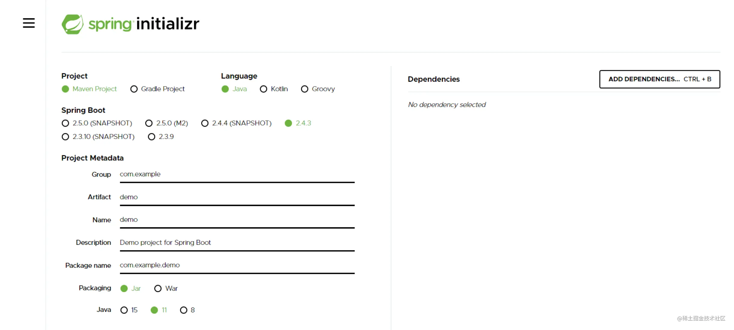 https://start.spring.io/