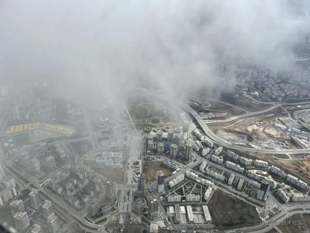 Picture of Istanbul taken from airplane