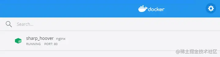 nginx docker container running