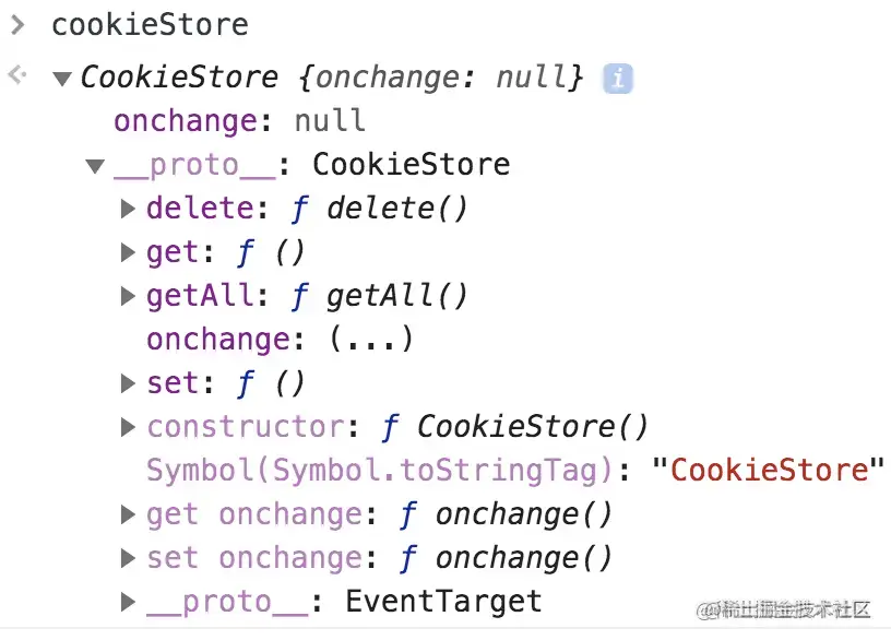 cookieStore中的方法