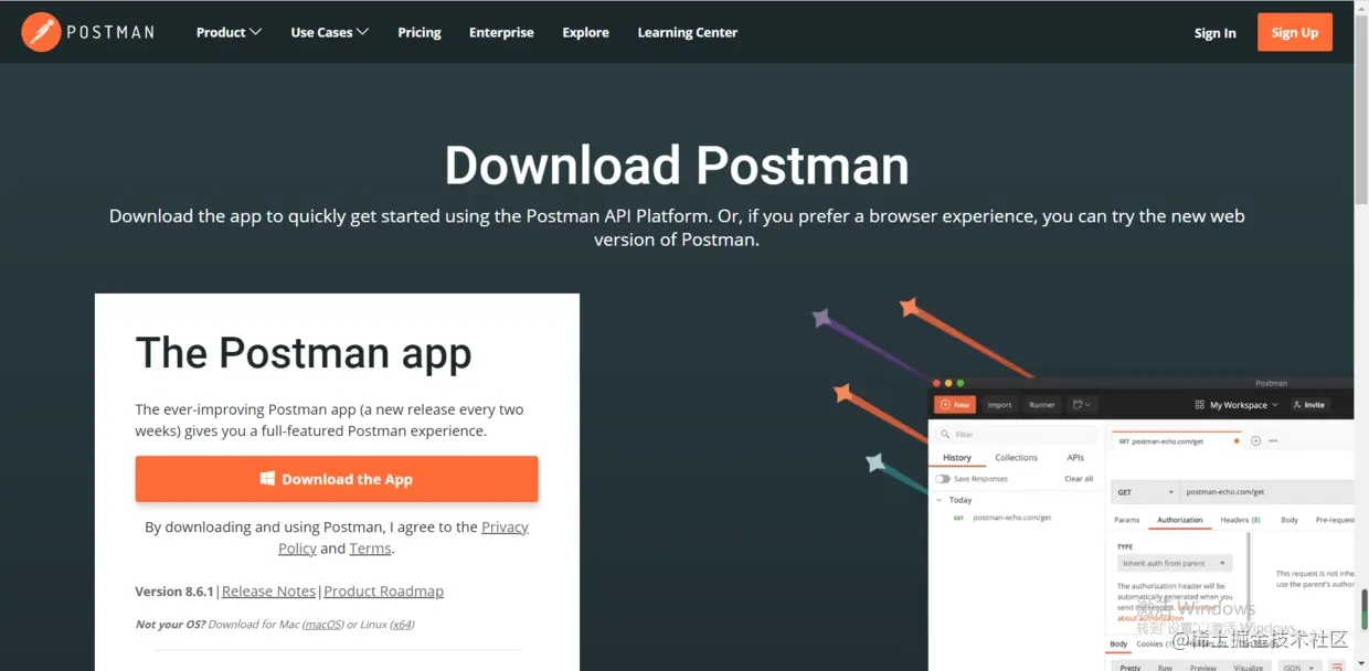 Postman下载页.png