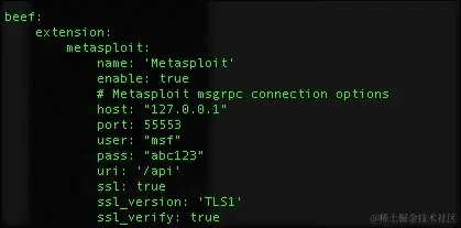 连接 BeEF 与 Metasploit