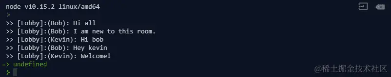 图 9.26：检查 kevin 的消息日志