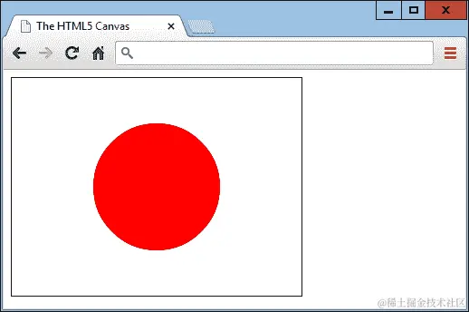 使用 HTML5 canvas 绘制日本国旗