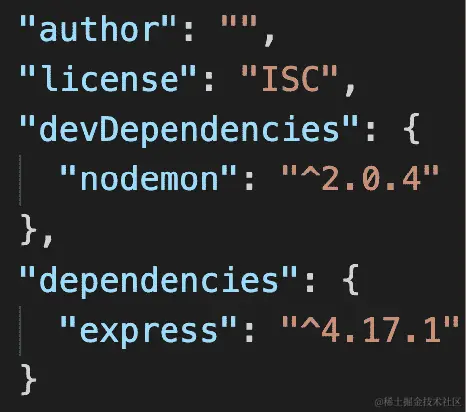 图 8.23 – 更新的 package.json