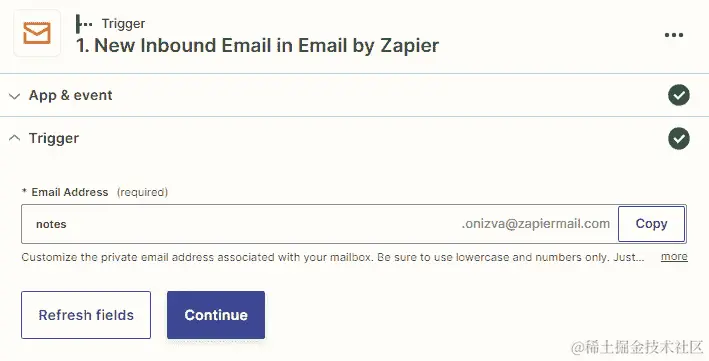 图 8.3 – ﻿设置新的入站邮件触发事件的概览