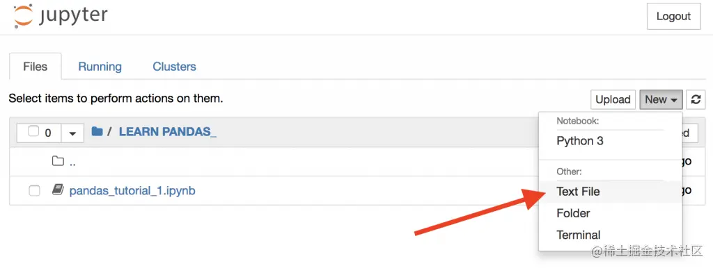 pandas tutorial - new text file