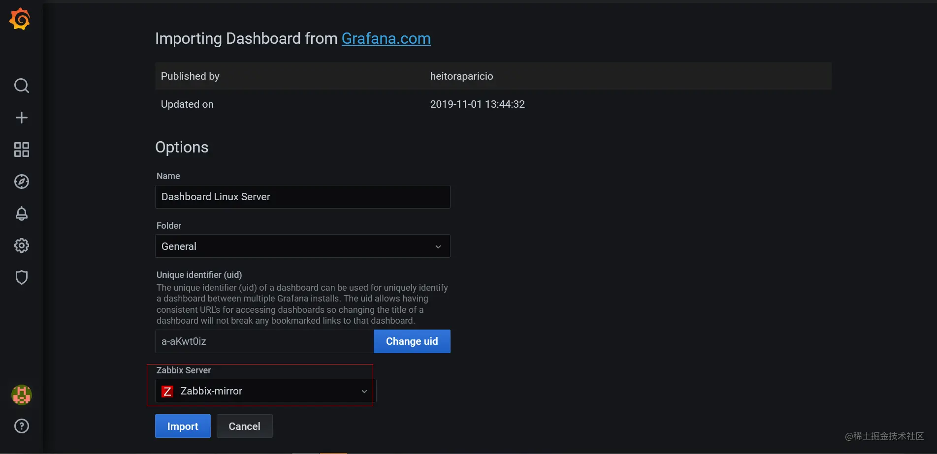 zabbix 与 grafana 结合，监控性能服务器