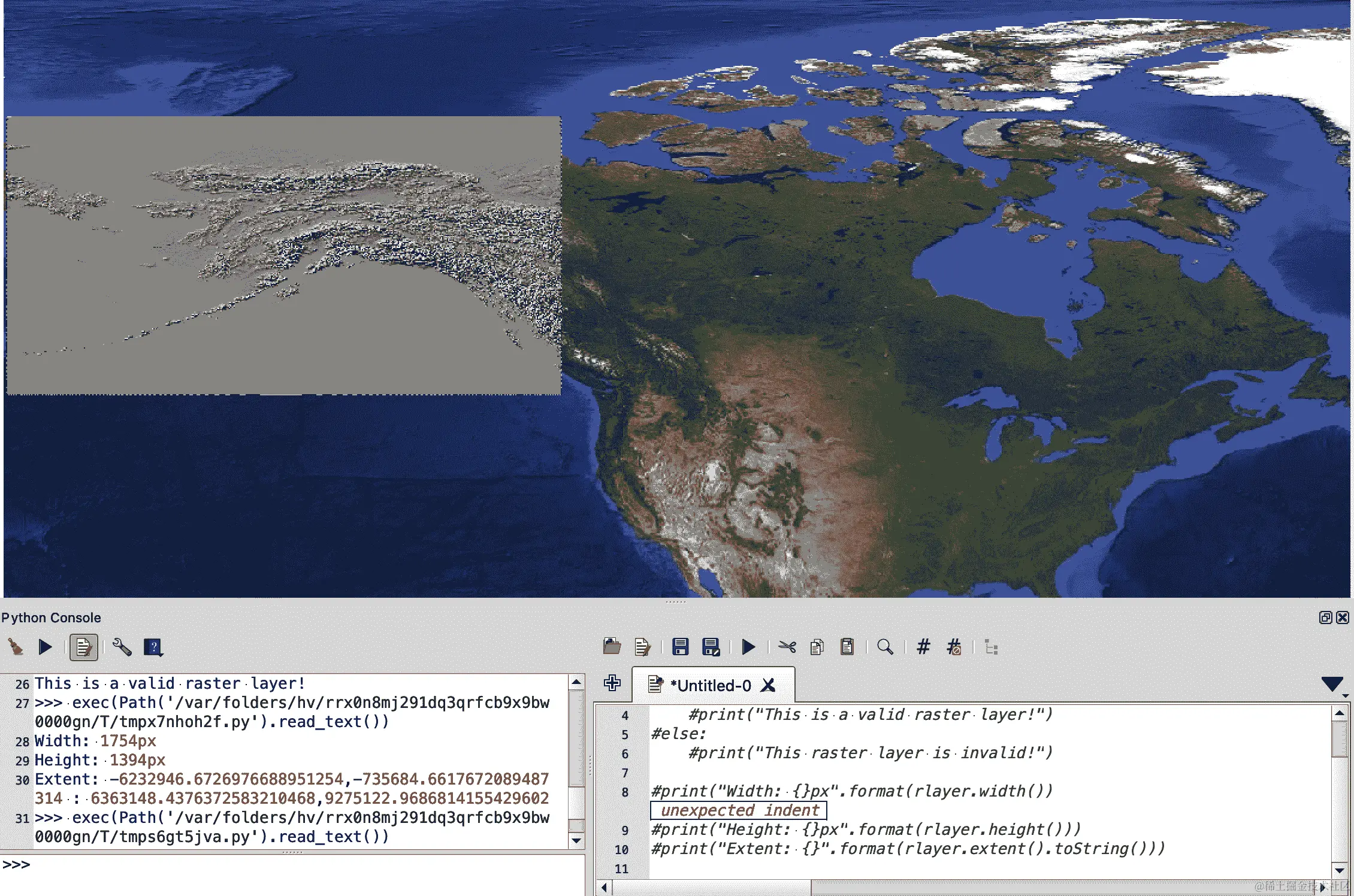 向画布添加栅格图层