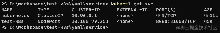 kubernetes service