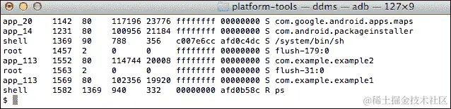 具有相同 Linux ID 的应用程序运行