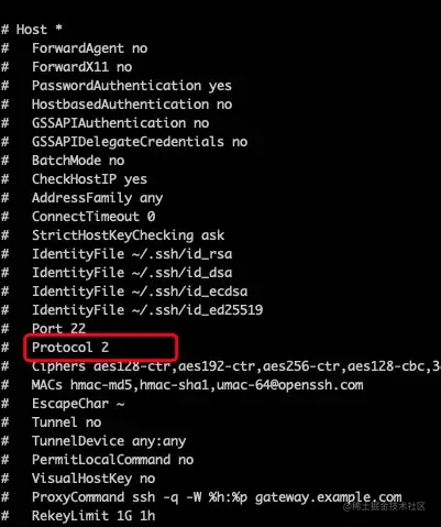 Prorocol 2 就代表是版本2