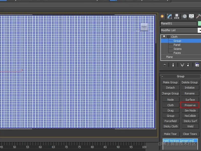 “保持顶点”组