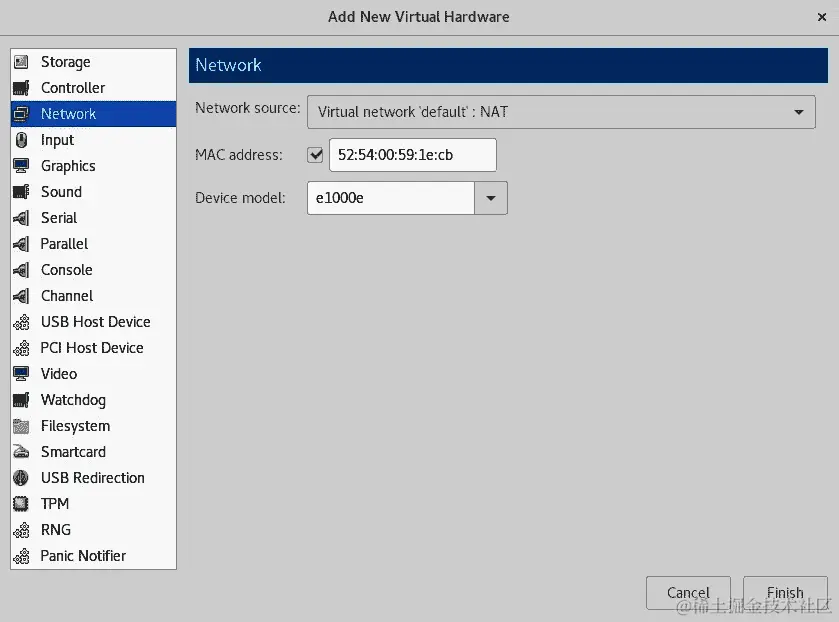 图 7.26 - 点击“添加硬件”后，我们可以选择要要添加到我们的 VM 的虚拟硬件设备