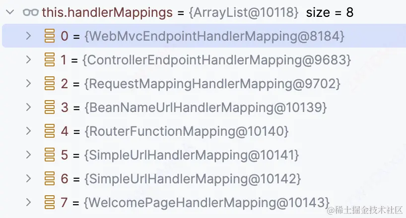 handlerMappings