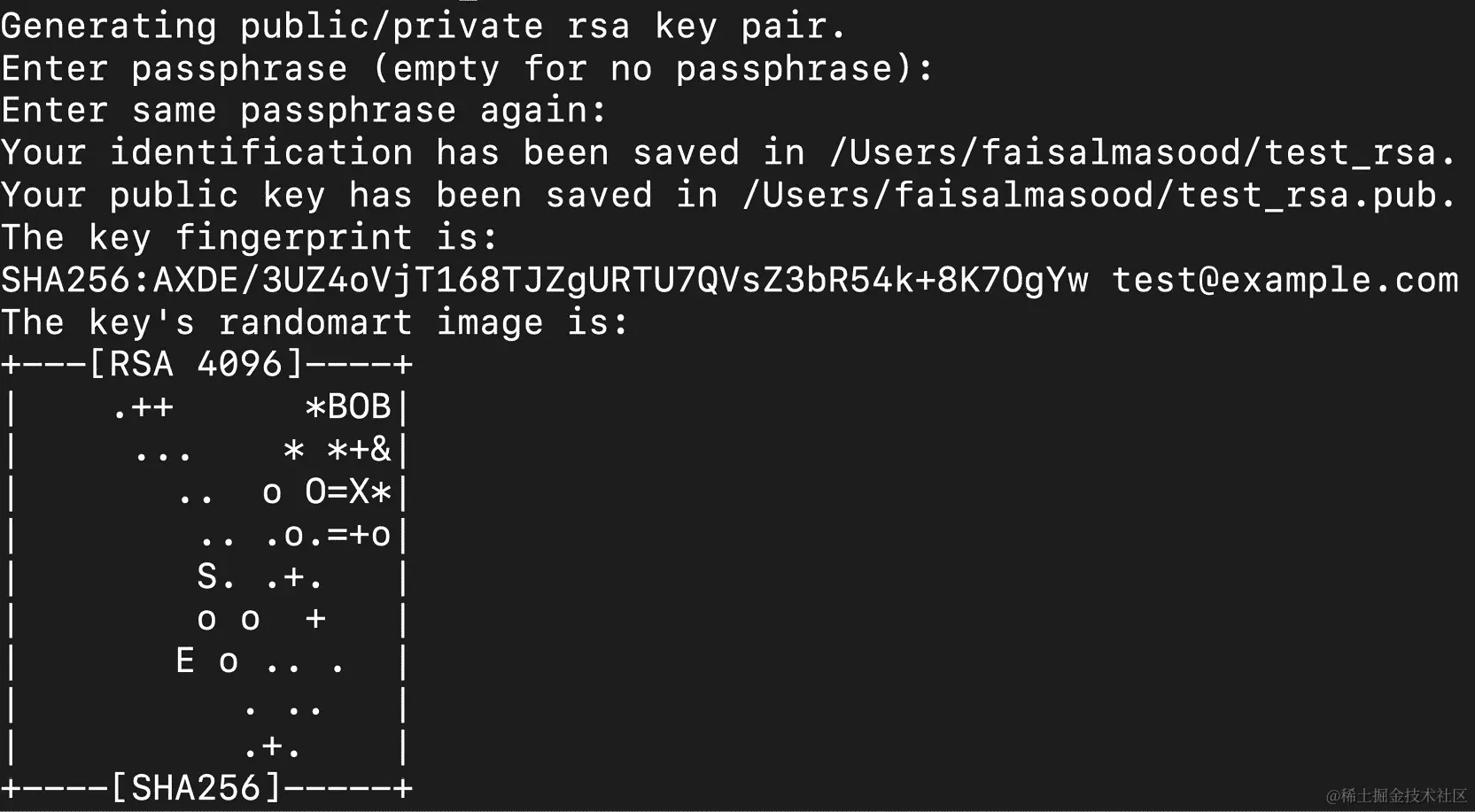 图 10.10：创建 SSH 密钥