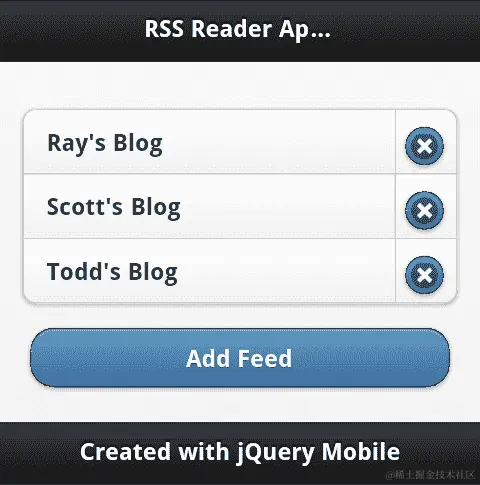 RSS 阅读器 — 应用程序
