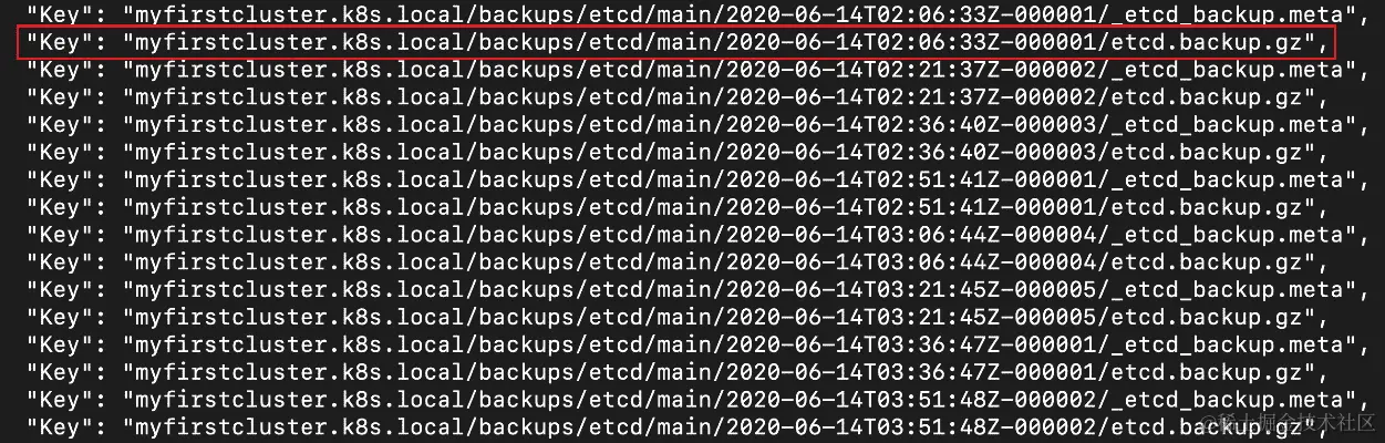 图 18.4：获取可用备份列表