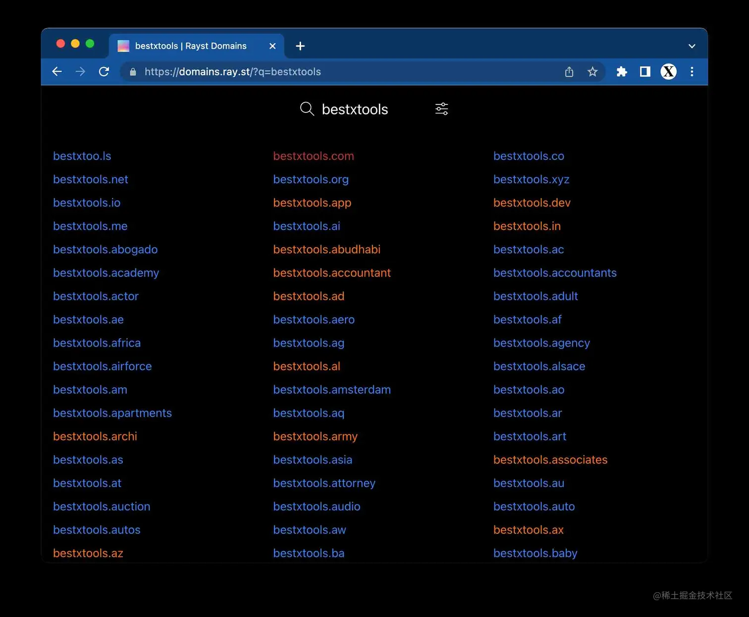 Rayst Domains | A Powerful Domain Search Engine