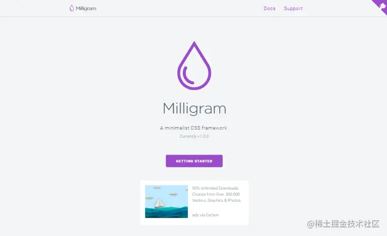 milligram css