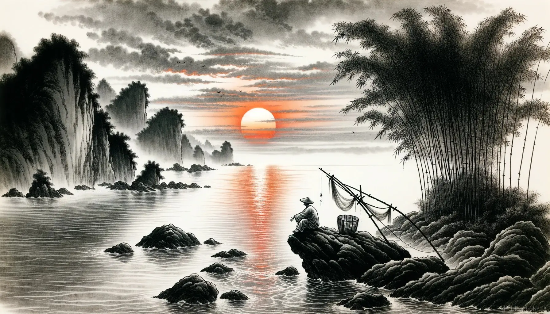 夕阳西下,断肠人在天涯