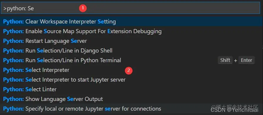 打开命令面板，并输入指令