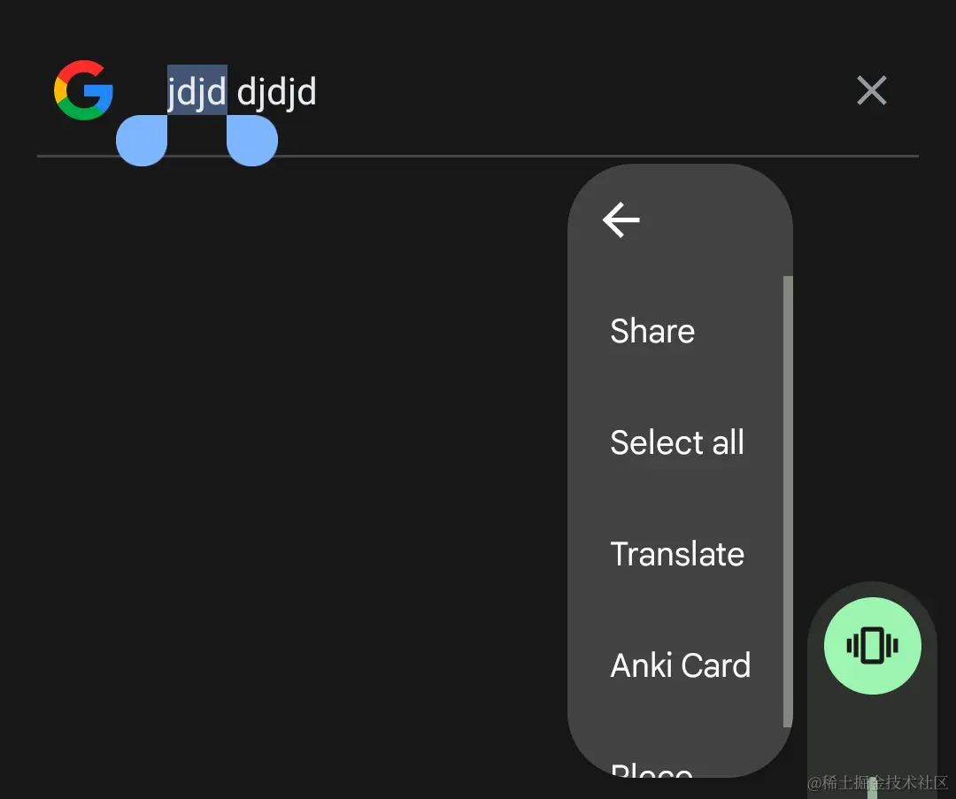 Custom system-wide text selection toolbar buttons