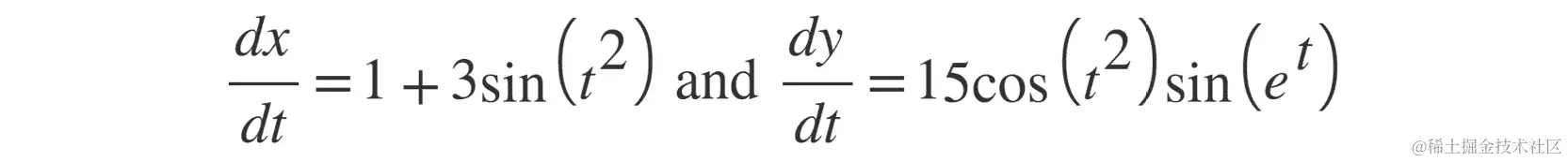 图 12.39：粒子速度矢量的微分方程