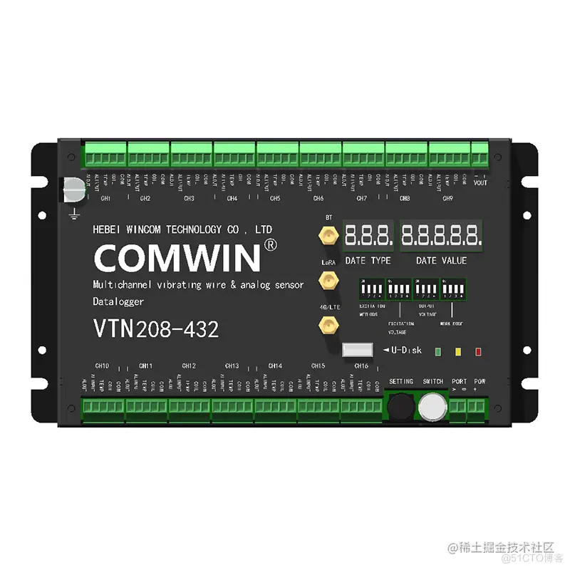 VTN4系列多通道振弦模拟信号采集仪模拟通道值和振弦传感器温度通道值修正_数据