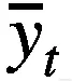 {\overline{y}}_t