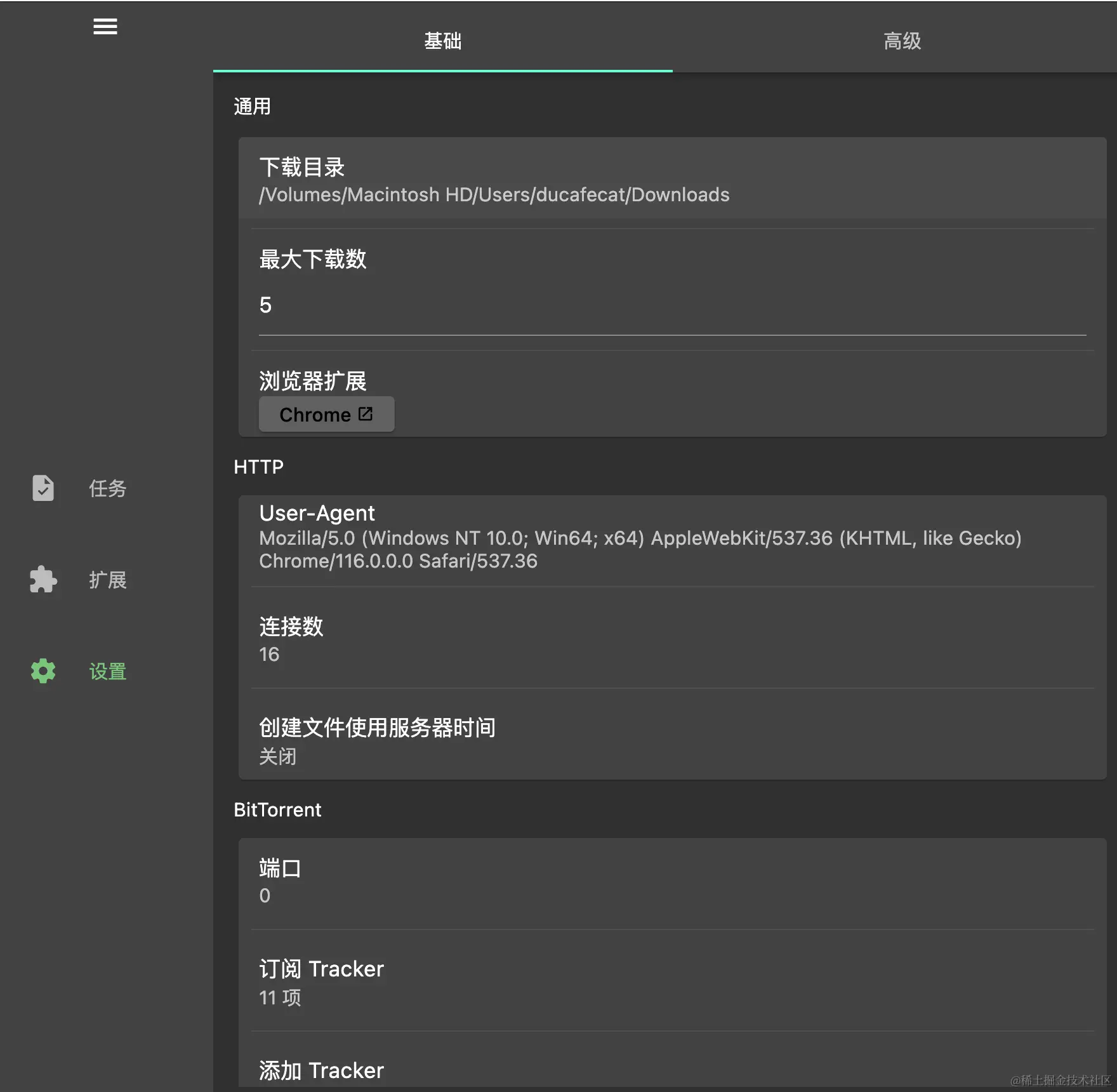 gopeed 基础设置