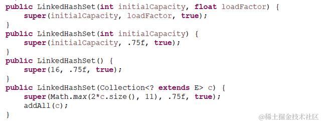 Java集合之LinkedHashSet