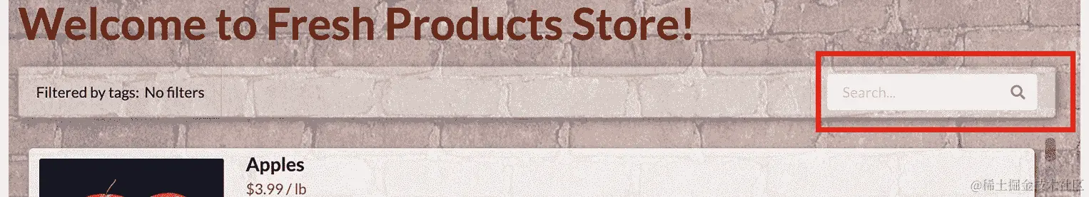 图 1.61：将转换为 Web 组件的搜索框