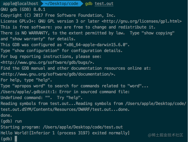 MacOS install GDB stepped on the pit - Moment For Technology