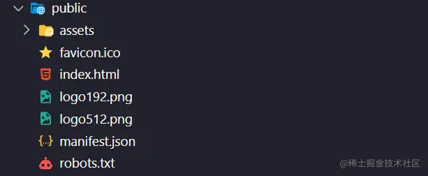 Public folder react