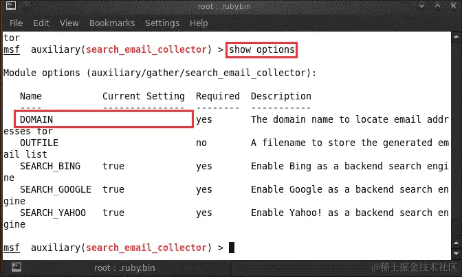 通过 Metasploit 进行信息收集