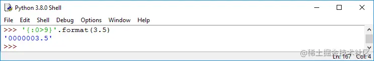 python left padding with zeros