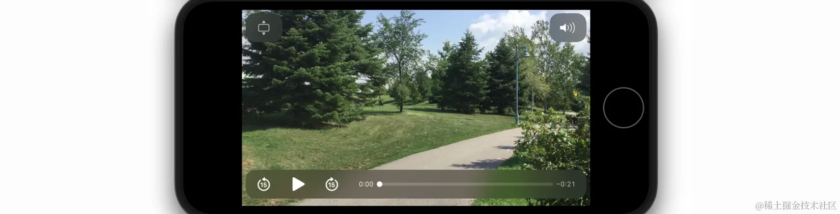 图18-9：标准视频播放器