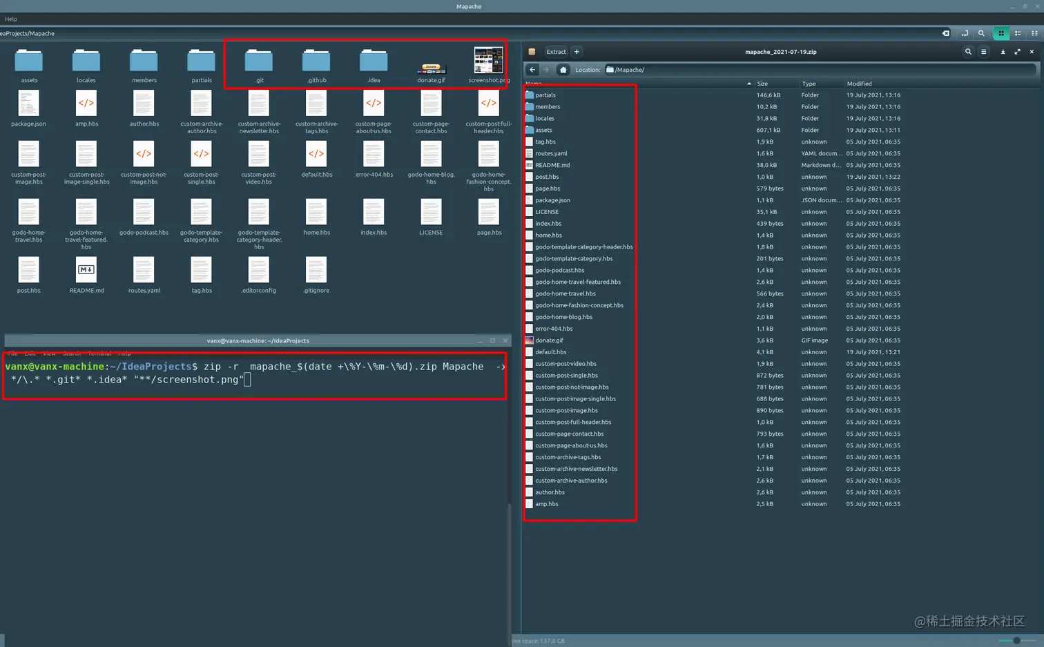 How to Exclude Files from a Zip Archive Linux Mint