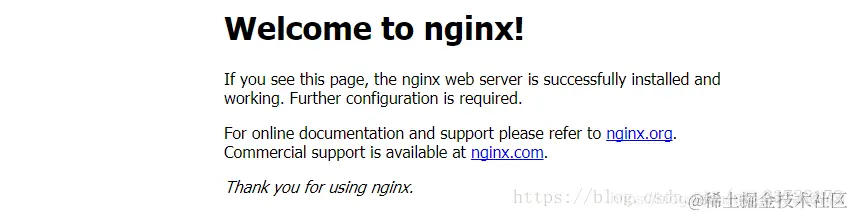 nginx欢迎页面