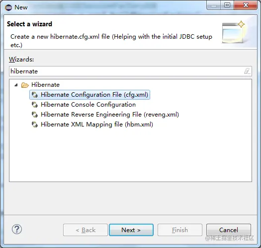 创建hibernate.cfg.xml配置文件