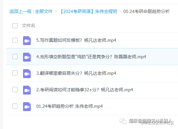 【2024考研英语】朱伟全程班